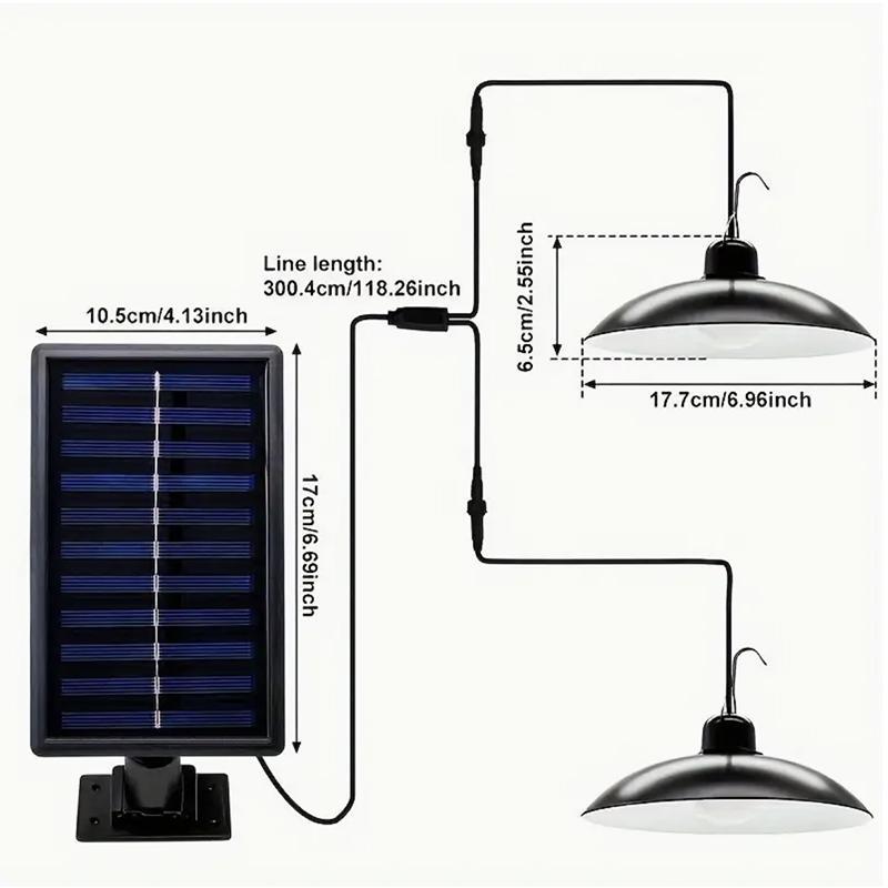 Solar Powered Outdoor LED Light, Waterproof Solar Lights with Remote Control, Outdoor Decorative Light for Garden Patio Yard Deck Fence Garage 2