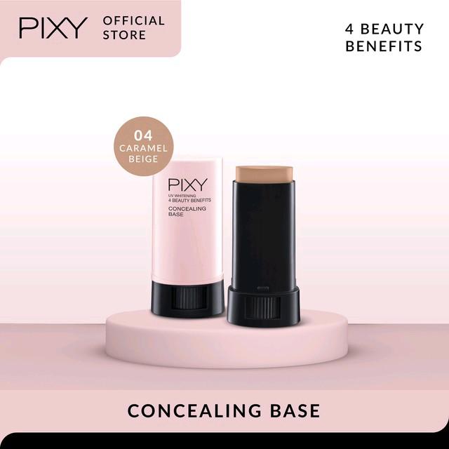 Pixy UV Whitening 4 Beauty Benefit Concealing Base -  2 in 1 Alas Bedak (Foundation) +Concealar 5