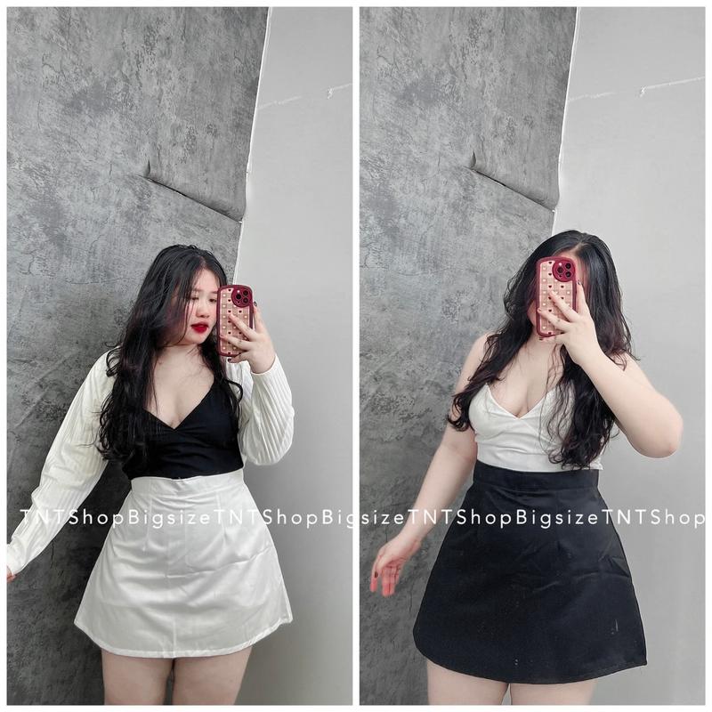 CHÂN VÁY GẤM FORM A TNT SHOP BIGSIZE 60KG 90KG Nữ Women