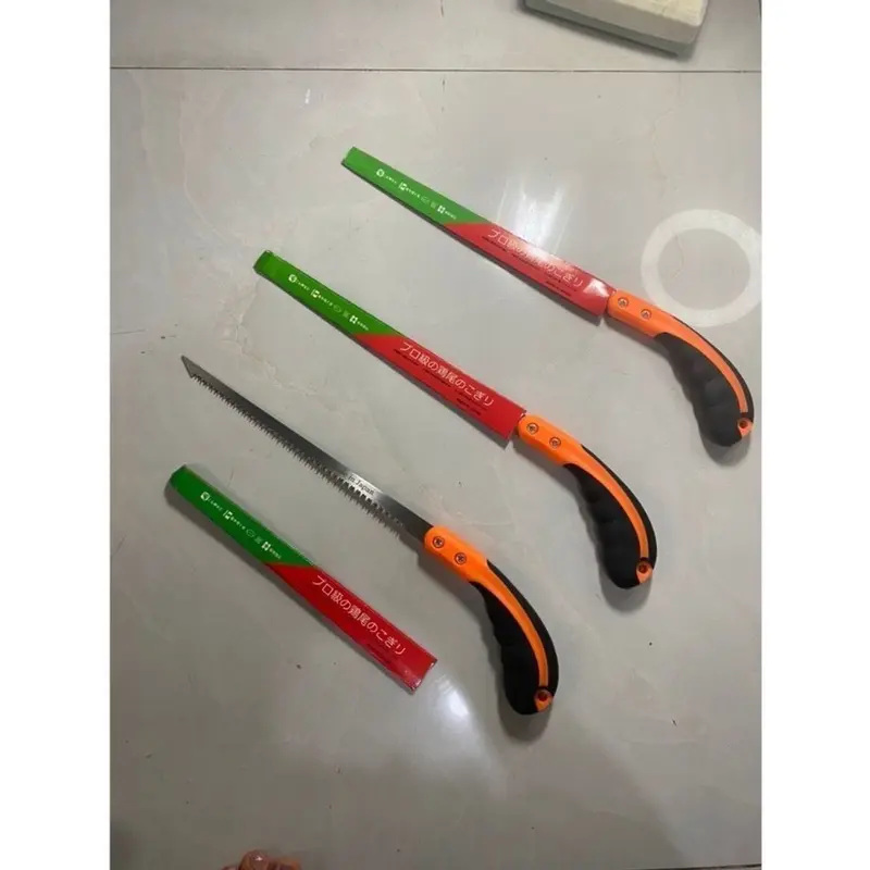 CƯA CÀNH CẦM TAY MINI - CƯA LÁCH CÁN CAO SU DỄ CẦM - luoi CHỐNG RỈ--- 6