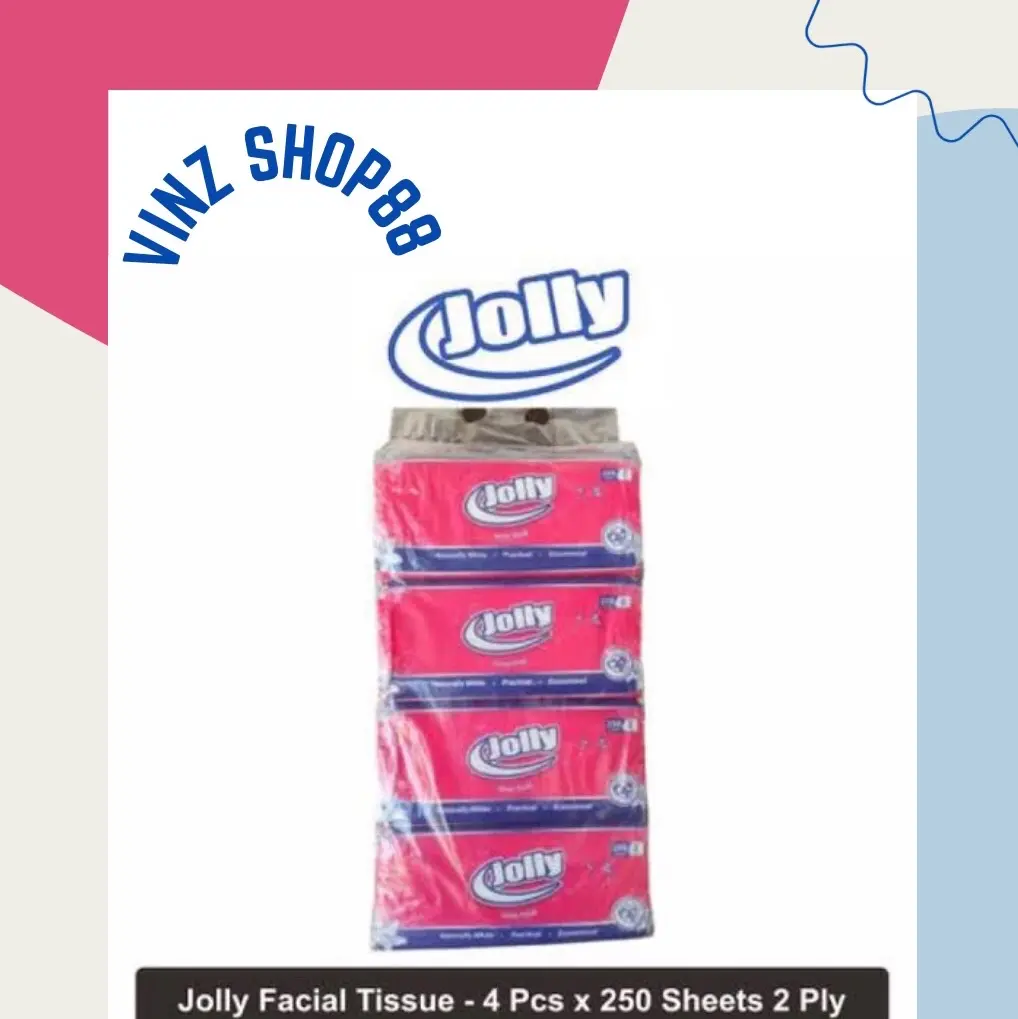 Tissu Facial Jolly 250 Bundling 4pcs