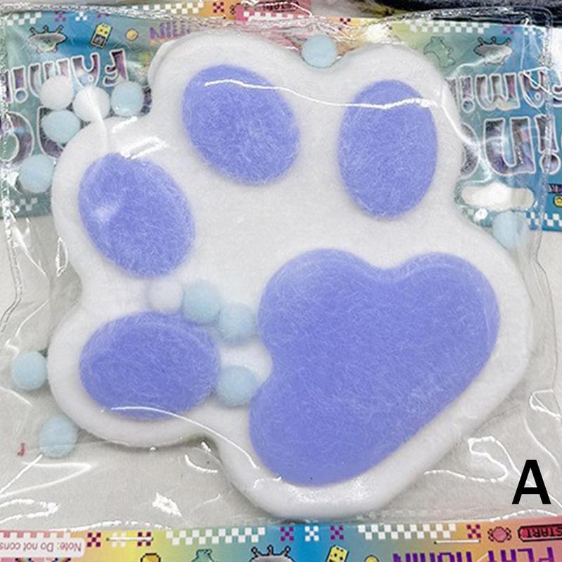 Product Introduction of Extra Large Plush Cat Paw Pinch Toy Large Silicone Toys Increased Cat Flocking Pinch Rebound L6T1 19