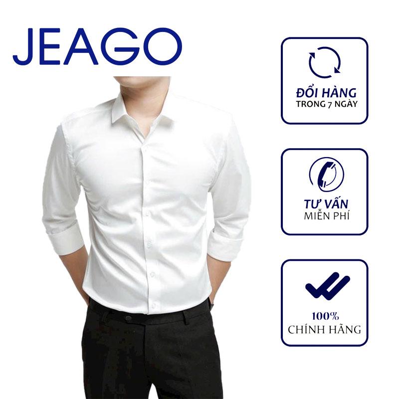 Áo Sơ Mi Trơn Nhiều Màu Trắng, Đen, Xanh Dương, Đỏ, Xám, Dành Cho Nữ Và Nam Siêu Sale Hot Nhất JEAGOVN Mới Ra Trong Năm Nay 1006 Menswear Cổ Tròn sominam dep Shirt