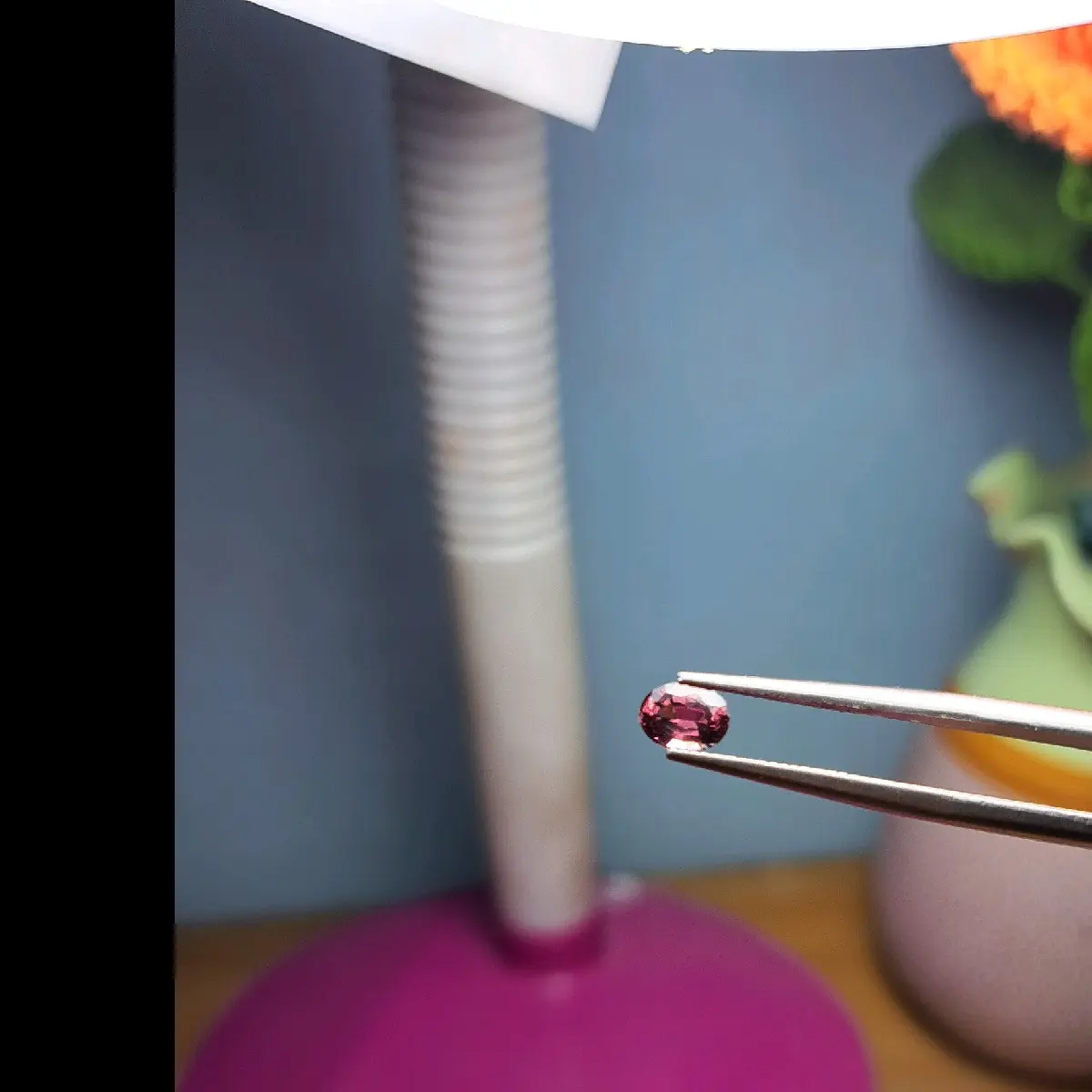 đá spinel màu tím xáng tự nhiên không sử lý