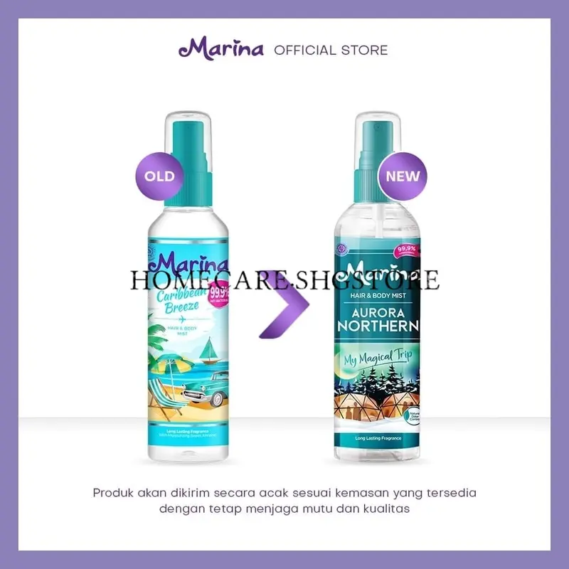 Marina Hair & Body Mist Cologne 100ml All Varian-Hijab Edition Termurah Perfume 5