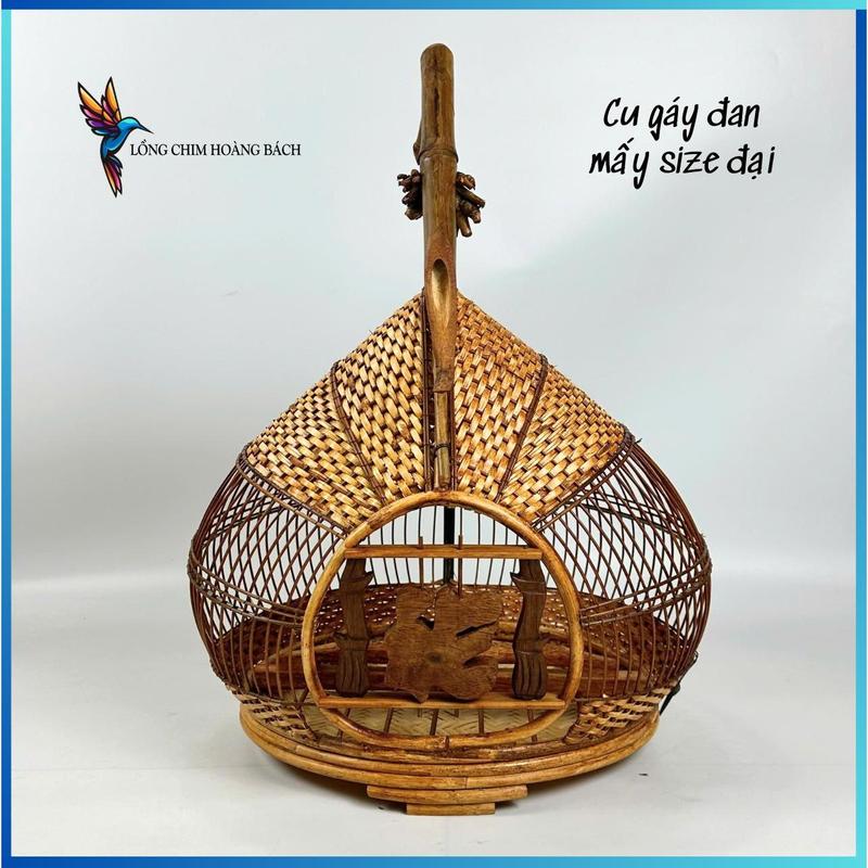  Lồng cu gáy đan mây lồng chim cu gáy quả đào hàng kĩ tặng kèm phụ kiện 