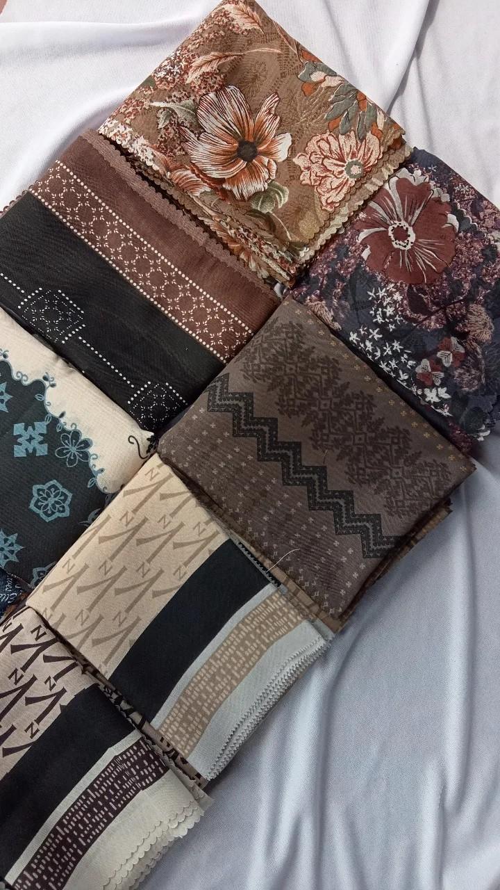 Product Introduction of Hijab Segiempat Voal motif premium /Hijab segiempat Cantik Muslim Nyaman Santai Katun Square Kerudung 26