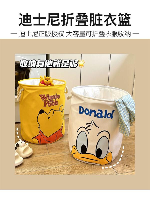 Product Introduction of Bakul Pakaian, Tampalan Disney, Reka Bentuk Kartun Mainan, Kapasiti Besar, Penyimpanan Isi Rumah, Boleh Dilipat, Tampalan Pakaian, Alat Berguna 0