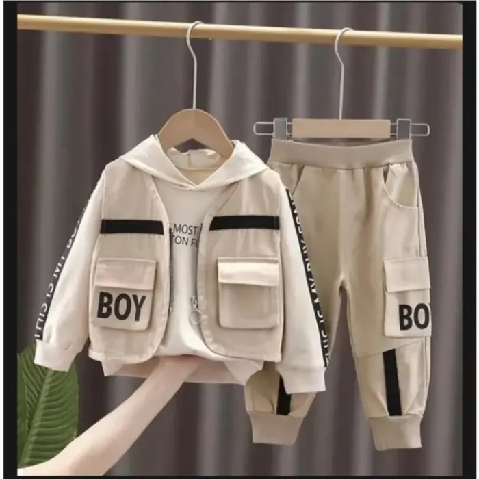 B✔61 SETELAN BAJU ANAK LAKI-LAKI 3IN1 TERBARU BAJU ANAK SETELAN ROMPI BOY M✉U1
