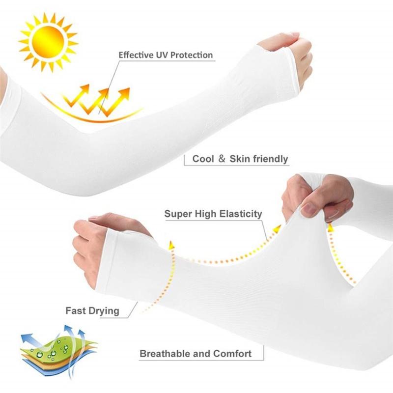 Tay Áo, Ngầu Mùa Hè Mới, Chống Tia UV, Hở Ngón Tay, Dài Tay, Làm Bằng Lụa Lạnh, Chống Nắng, Tay Áo Cánh Tay Thích Hợp Cho Phụ Nữ Và Nam Giới 7