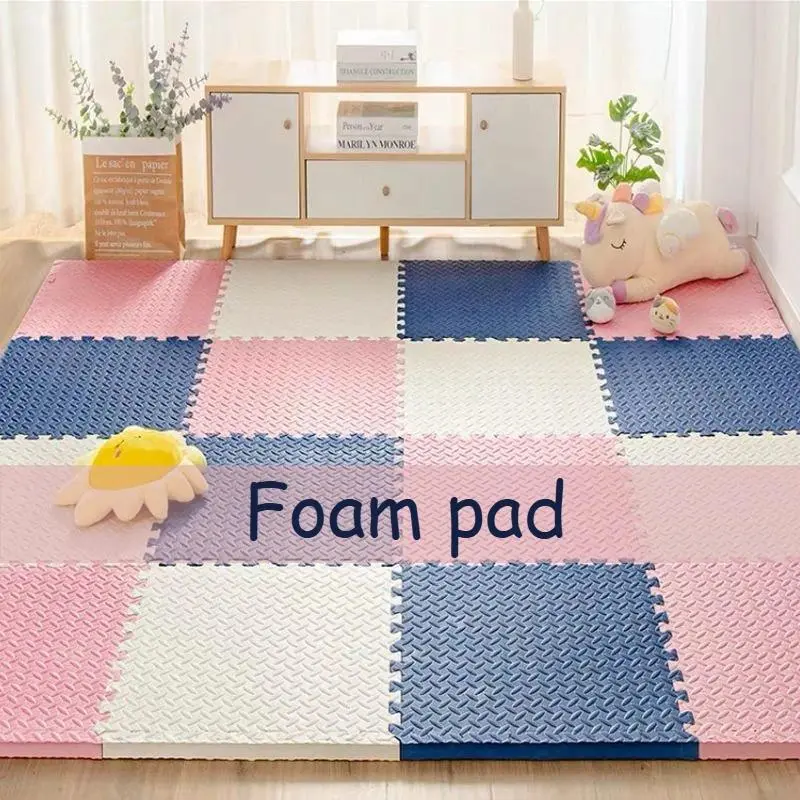30*30*1.0CM Interlocking Baby Play Mat Thick and Soft Carpet Floor Mat Perfect for Toddler's Room Play Area and Exercise Rug