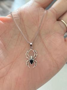 Collar con dije de diseño de araña para mujer, cadena para la clavícula, ideal para fiestas, decoración diaria, joyería moderna y exquisita como regalo de cumpleaños sin caja