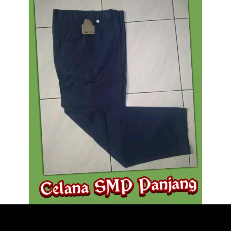 Celana Biru Dongker SMP Panjang Sekolah 1