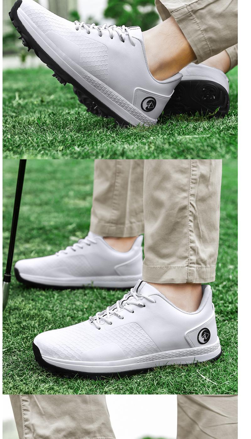 Product Introduction of Men's Professional Brush Shoe Golf Shoe Waterproof plus Size Golf Training Sneakers Non-Slip Low-Top Breathable Xz25037 16
