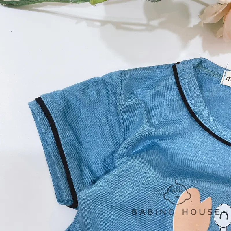 Bộ Cộc Tay Bé Trai, Bé Gái 8-18kg In Hình Cute Chất Vải Thun Lạnh Thoáng Mát | Bộ Quần Áo Mùa Hè Cho Bé (DB56) 8