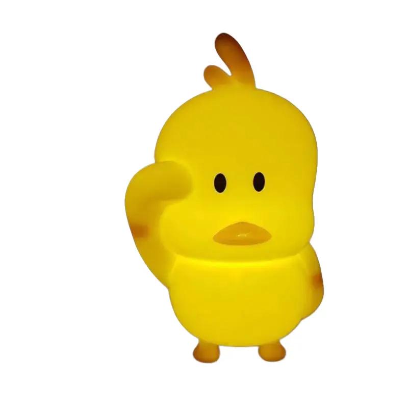 Đèn ngủ vịt con , gà con vàng ,den led, hình dễ thương cute