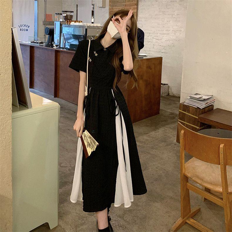 Product Introduction of Váy Sườn Xám, Phong Cách Trung Quốc, Dành Cho Nữ, Thiết Kế Xuân Hè Thanh Lịch, Cao Cấp, Eo Bó Sát, ngắn Tay, Đầm Midi Women Dress 13