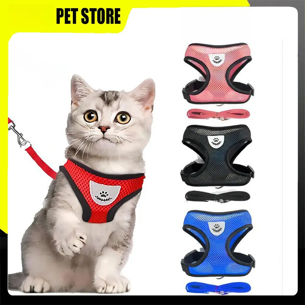 Dây Xích Mèo Dây Đai Nịt Mèo Dây Xích Thú Cưng Cho Mèo Dây Xích Nịt Mèo Có Thể Điều Chỉnh Bộ Dây Xích Vòng Cổ Mèo