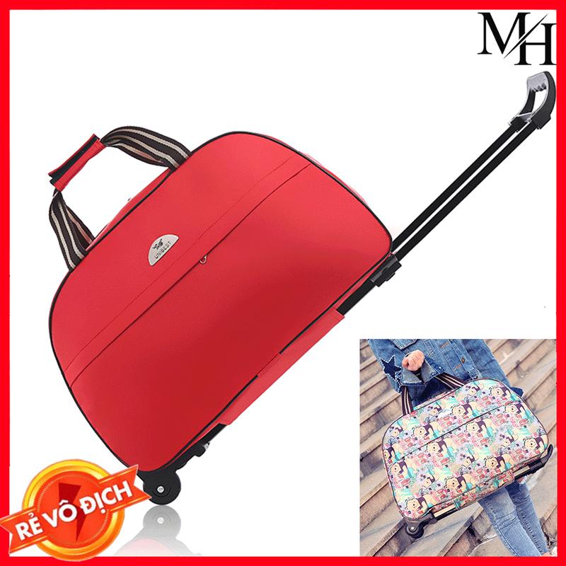 Túi Hành Lý Xách Tay Cần Kéo Có 2 Bánh Xe Trượt Nữ, Vali Hành Lý Loại Nhỏ Sức Chứa Lớn Túi Du Lịch Gọn Nhẹ Có Thể Gấp Gọn Cho Nam Nữ