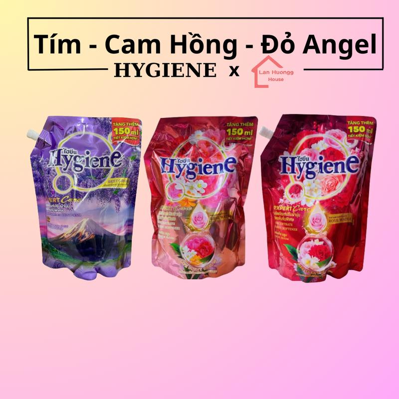 (KO GHI CHÚ) Hygiene - Combo 3 Túi Nước Xả Vải (1100-1300ml) Làm Sạch