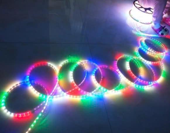 Dây LED Cuộn Nháy Đuổi ĐÃ CÓ NGUỒN Nhiều Màu 7 Chế Độ Chống Nước 20 Mét Trang Trí Nội Thất Hắt Trần Thạch Cao Đa Năng Dễ Sử Dụng