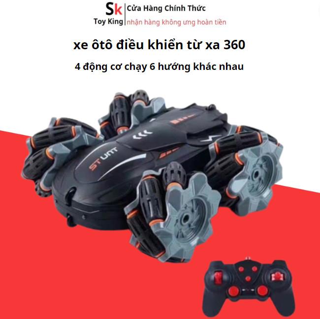 ôtô điều khiển từ xa 360 Mã  603 cho bé trai hoặc gái 6 hướng chạy khác nhau có dây sạc điện usb Toy Đồ Chơi Pin