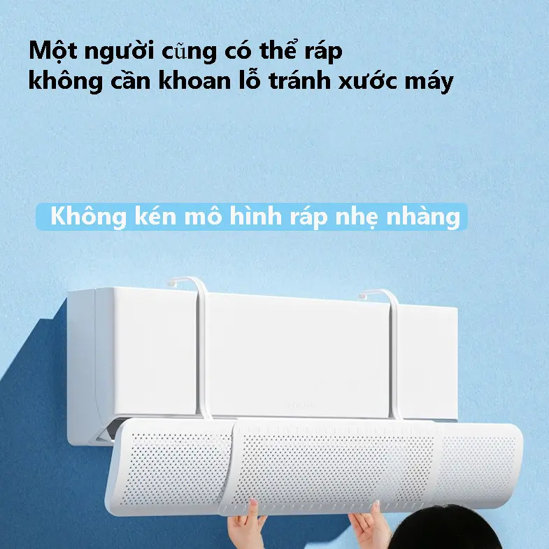 Tấm chắn gió điều hoà, tấm chuyển đổi hướng gió điều hoà, máy lạnh bảo vệ sức khoẻ gia 6