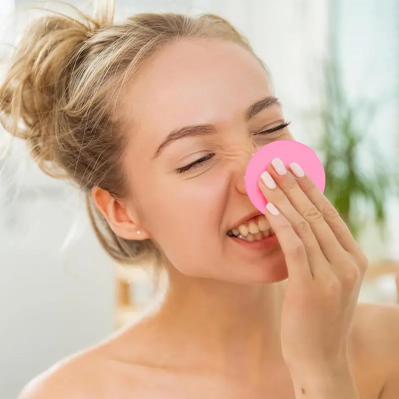Facial Cleansing Sponge (60pcs), Face Wash Sponge, Makeup Remover Sponge, Exfoliating Wash Round Sponge, Skincare Tools for Women & Girls 6
