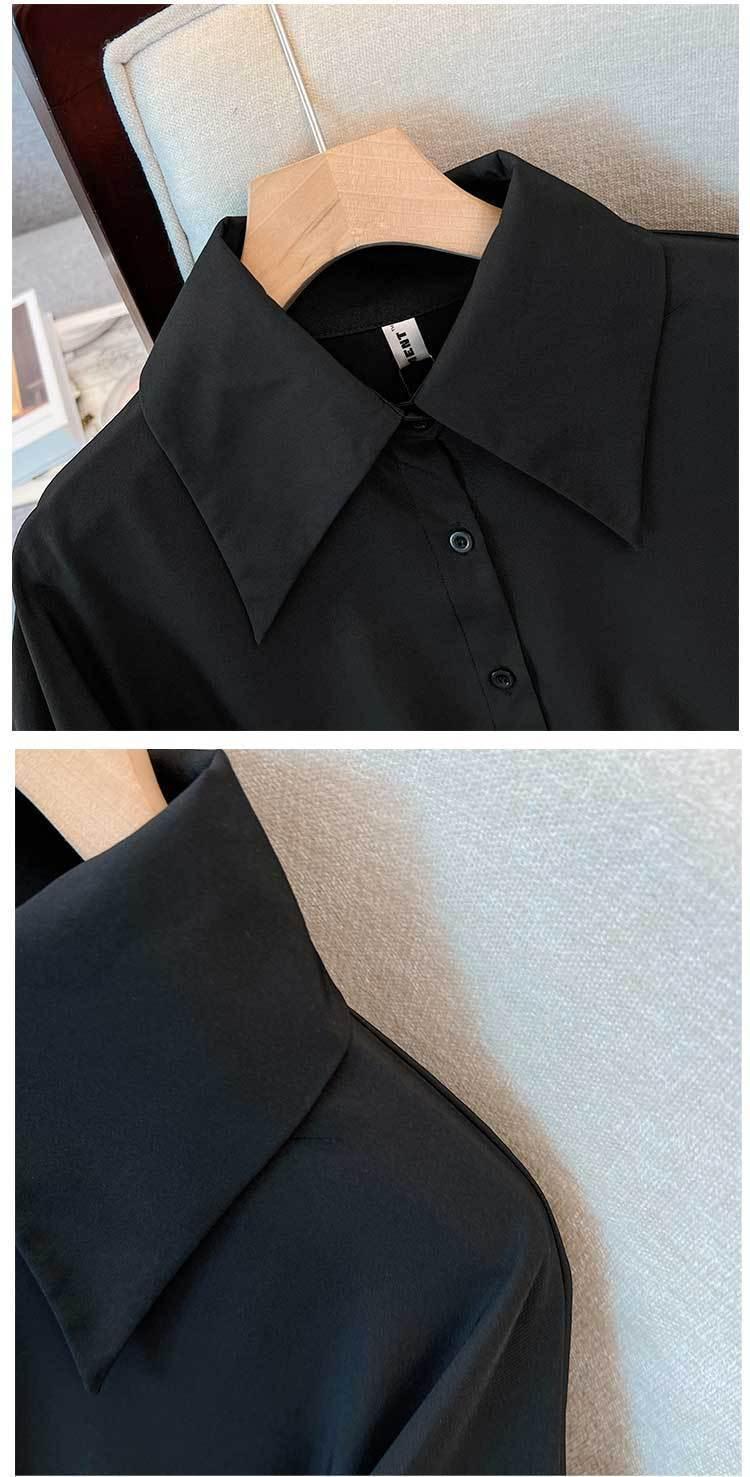 Product Introduction of Chiffon Doll Shirt Large Size Women's Clothing Spring/Summer Plump Girls Light Luxury High-End French Chic Unique Shirt Top Womenswear Blouse Lingerie Comfort 12