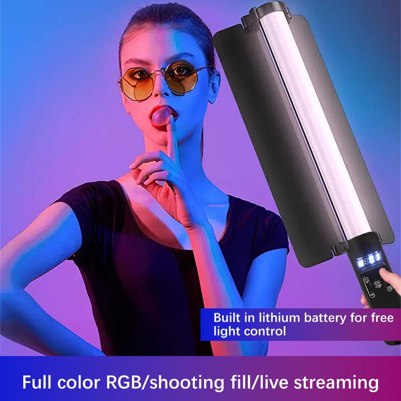 【 Hàng Có Sẵn 】 đèn Lấp Đầy Để Chụp Ảnh, Gậy Đèn Lấp Đầy Nhiệt Độ RGB / Ba Màu, Gậy Đèn LED Cầm Tay Di Động Nhiều Màu Sắc Có Vách Ngăn, Đèn Chụp Trong Nhà, Đèn Tạo Không Khí Phát Sóng Trực Tiếp Ngoài Trời Đủ Màu 4