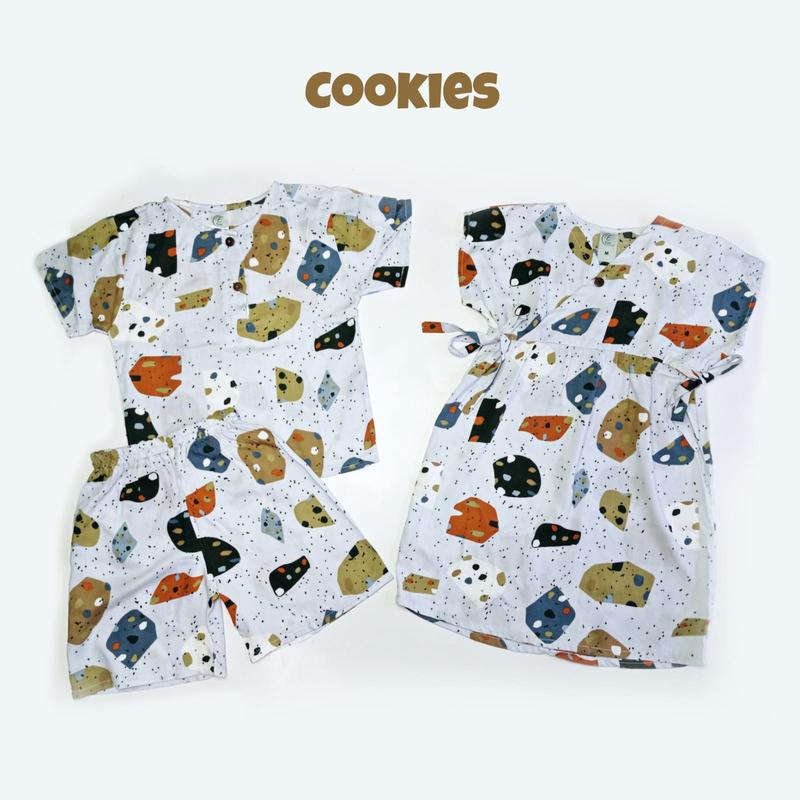setelan anak rayon dress kimono anak couple adik kaka 2