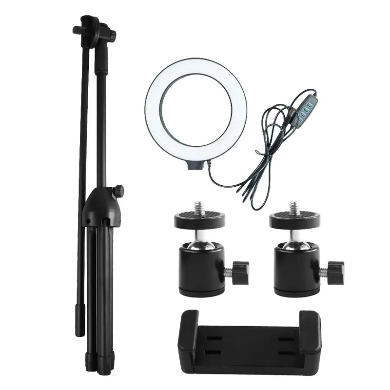 Tripod Stand Holder Smartphone Boom Arm & Ring Light - Stand HP Smartphone - Lightupfoto CN-171 7