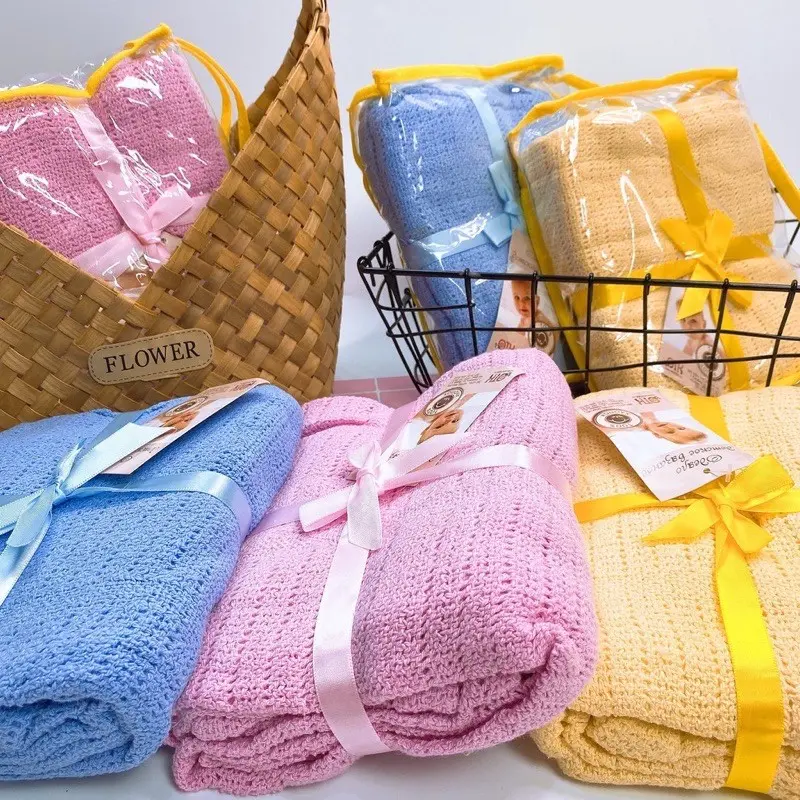 Chăn Lưới Xuất Nga Kích Thước 90x120 cm, Chăn Lưới Chống Ngạt Cho Bé