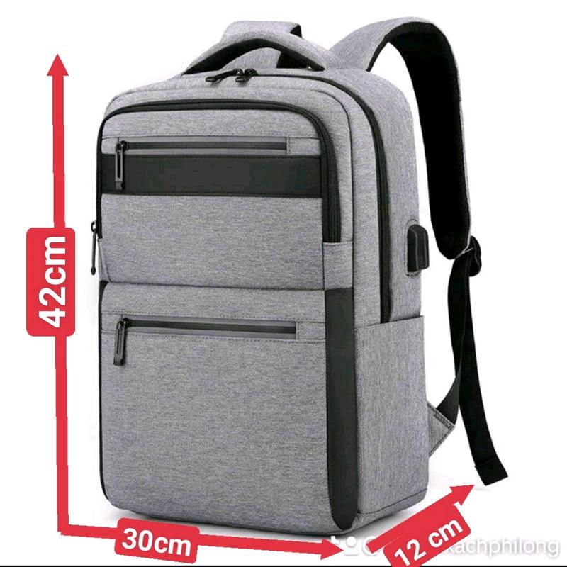 Balo Nam Chống Nước Laptop Đi Học Siêu Đẹp Chống Sốc La Da ptop size 30x42 Bag Đeo Vai  mã 936
