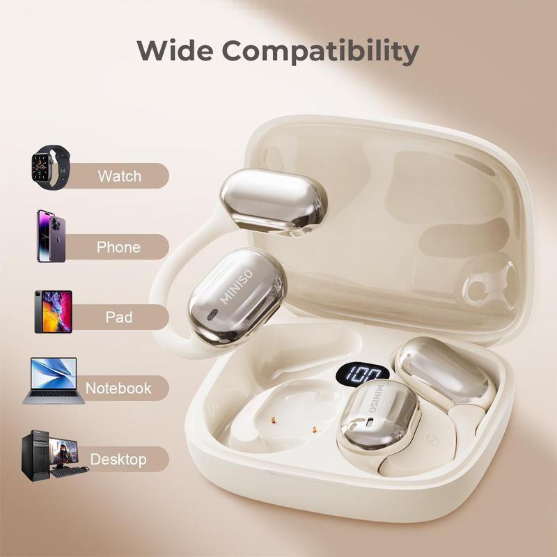 Product Introduction of MINISO MS162 True Wireless Earbuds BT 5.4 HIFI Sound Quality BT  Headphones Sports Gaming with Low Latency Earbuds Touch Control IPX5 Waterproof With microphone Earphones Headsets 6