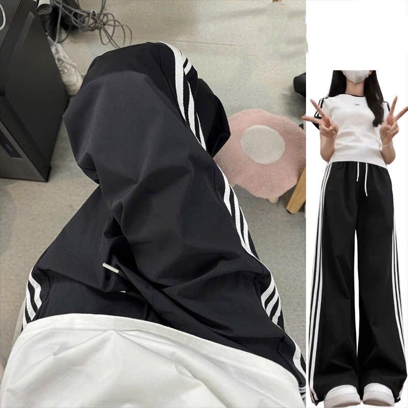 Quần Suông Kaki Ống Rộng 3 Sọc, Đứng Form Dáng Unisex Nam Nữ 4