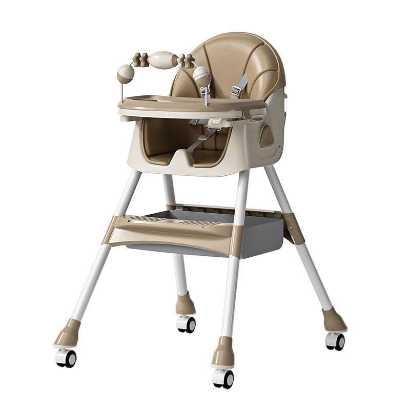 Ghế ăn dặm cho bé 3 tư thế có ngả lưng, gấp gọn và thanh đồ chơi E-560 [Hàng cao cấp]