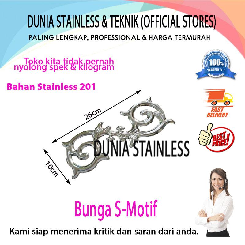 Bunga S-Motif ornamen hiasan railing tangga kanopi balkon - Shop ...