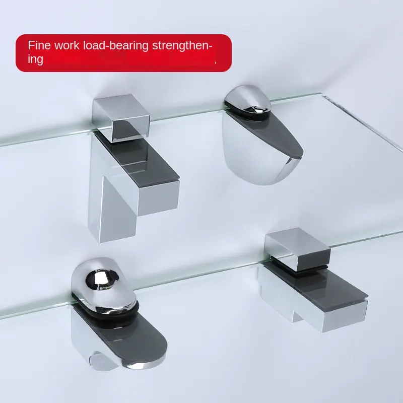 Alloy Adjustable Shelf Glass Clamp Fish Mouth Clamp F Clamp Fixed Bracket Clamp Partition Shelf Support Bracket Connector