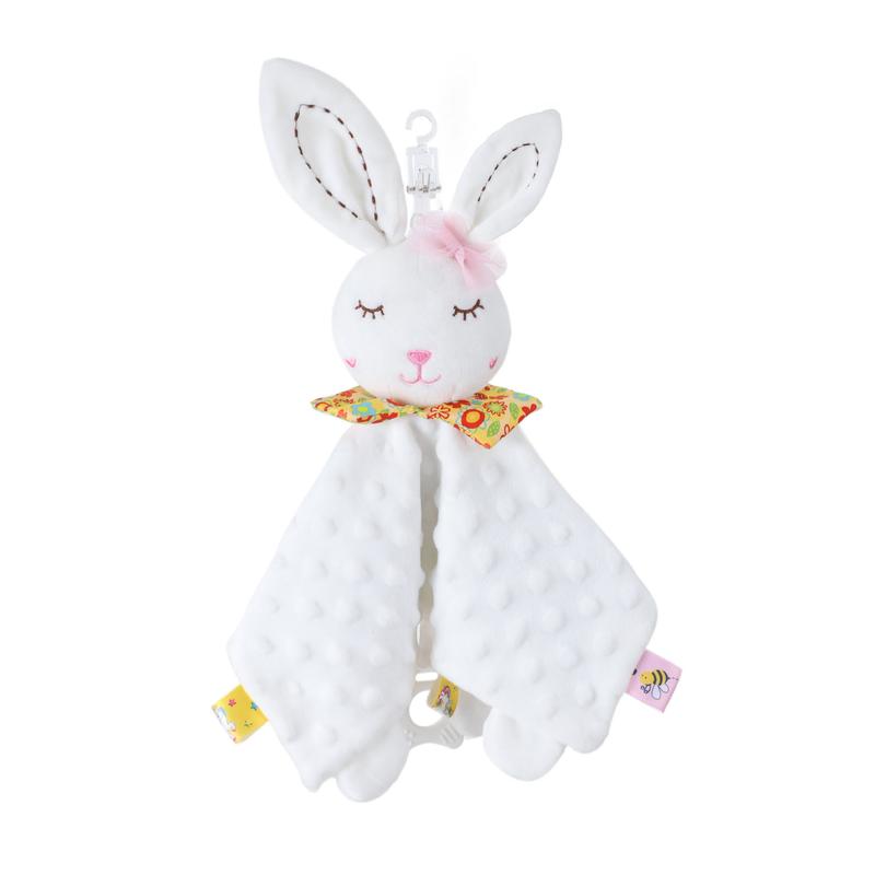 Product Introduction of Cute Cartoon Animal Comfort Cloth, 0-year-old Baby Comfort Toy Comfort Cloth with Doll Comfort Cloth 5