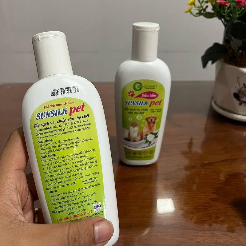 Dầu Tăm Chó SunsilkPet - Sạch Ve, Chấy, Rận, Bọ Chét (200ml) 4