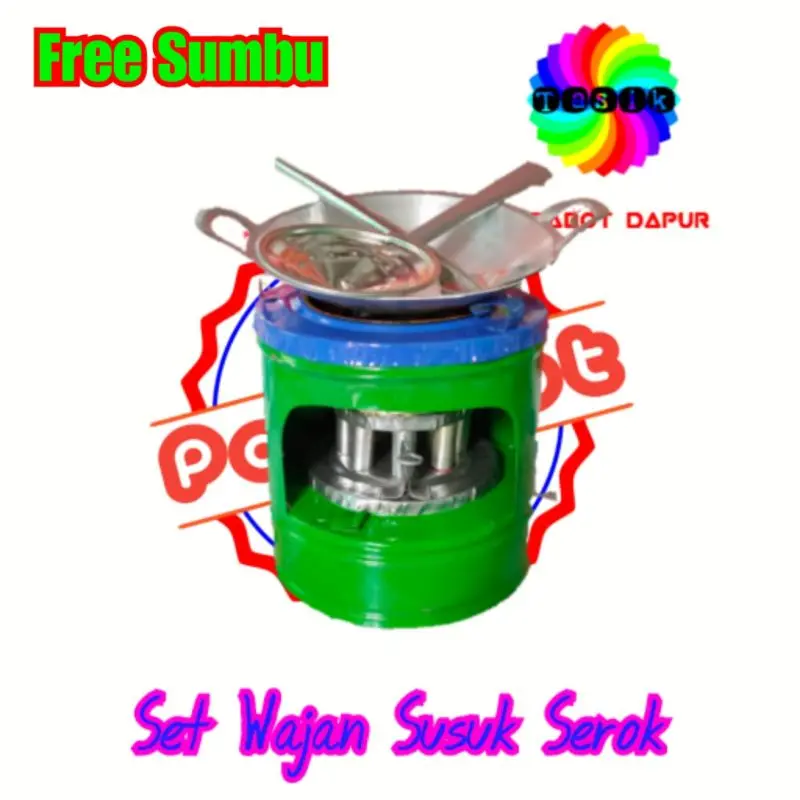 Mainan Paket Masak masakan Kompor+katel+susuk mini free sumbu 1
