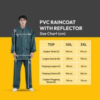 Gambar OTTO KLASSE UKURAN 3XL JAS HUJAN DENGAN REFLECTOR - HIJAU dari AZKO ID Kota Administrasi Jakarta Selatan 4 Tokopedia
