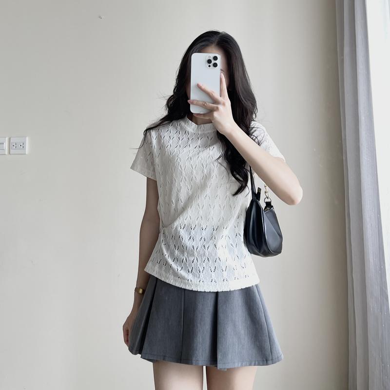 Áo Thun Babytee Ren, Áo Babe Tee Cổ Tròn Cộc Tay Form Dáng Vừa Miho House
