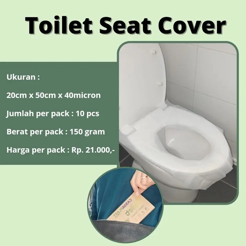Cassaplast Bioplastic Toilet Seat Cover Ramah Lingkungan 0