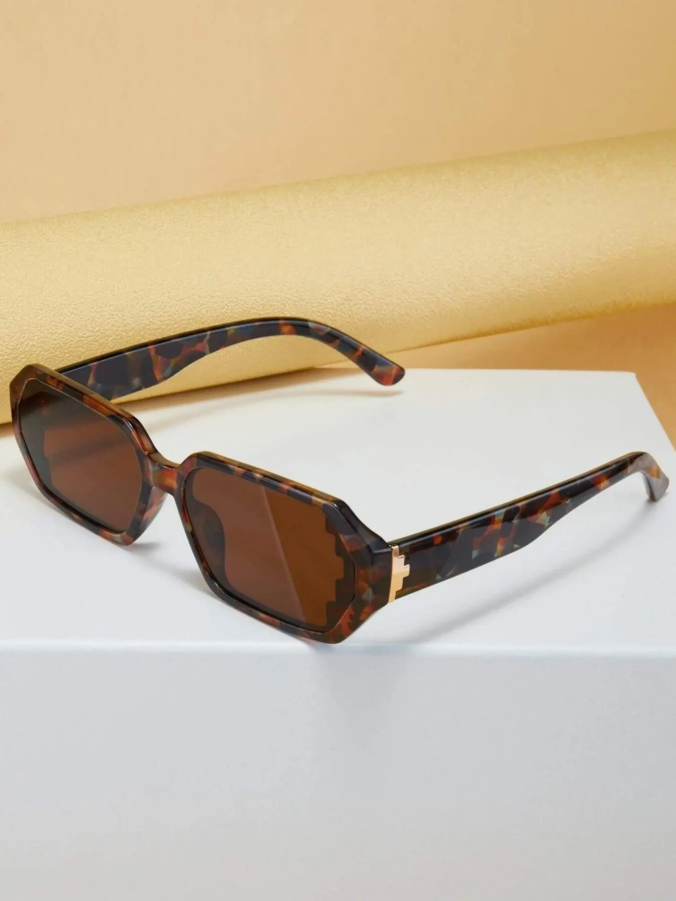 Unisex Vintage Trendy Leopard Pattern Sunglasses, Retro Outdoor Sports Sunglasses, Fashionable Sunglasses for Men & Women for Everyday Use