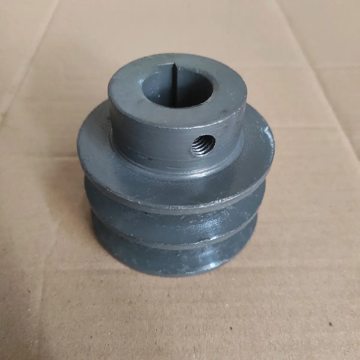 Pully 3 inch B2 as 19, 20, 22, 24, 25, 1 inch, 28mm Pilih varian Pulley Pulli Besi Cor
