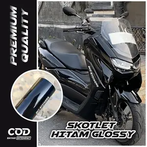 Skotlet Hitam Glossy Black SuperGloss Scotlite Sepeda Motor Cover Body Mobil Lem Superkuat