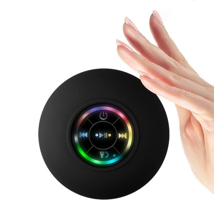 Loa Nghe Nhạc Bluetooth Chống Nước Dính Trên Tường BTS-07 Có Led 7 Màu --