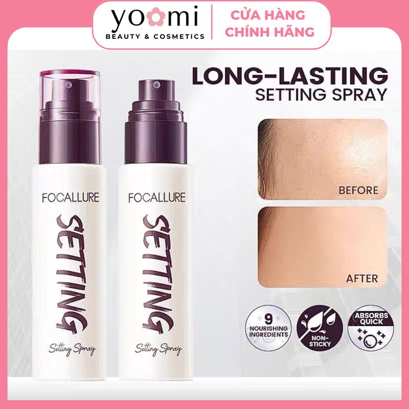  Focallure Xịt Khóa Makeup Focalllure cố định lớp điểm không bị móc nền giữ lớp make up 8 tiếng  Mỹ Phẩm Cosmetic Women Nữ x it khoa diem xịt khoá nền  nén Trang Điểm 